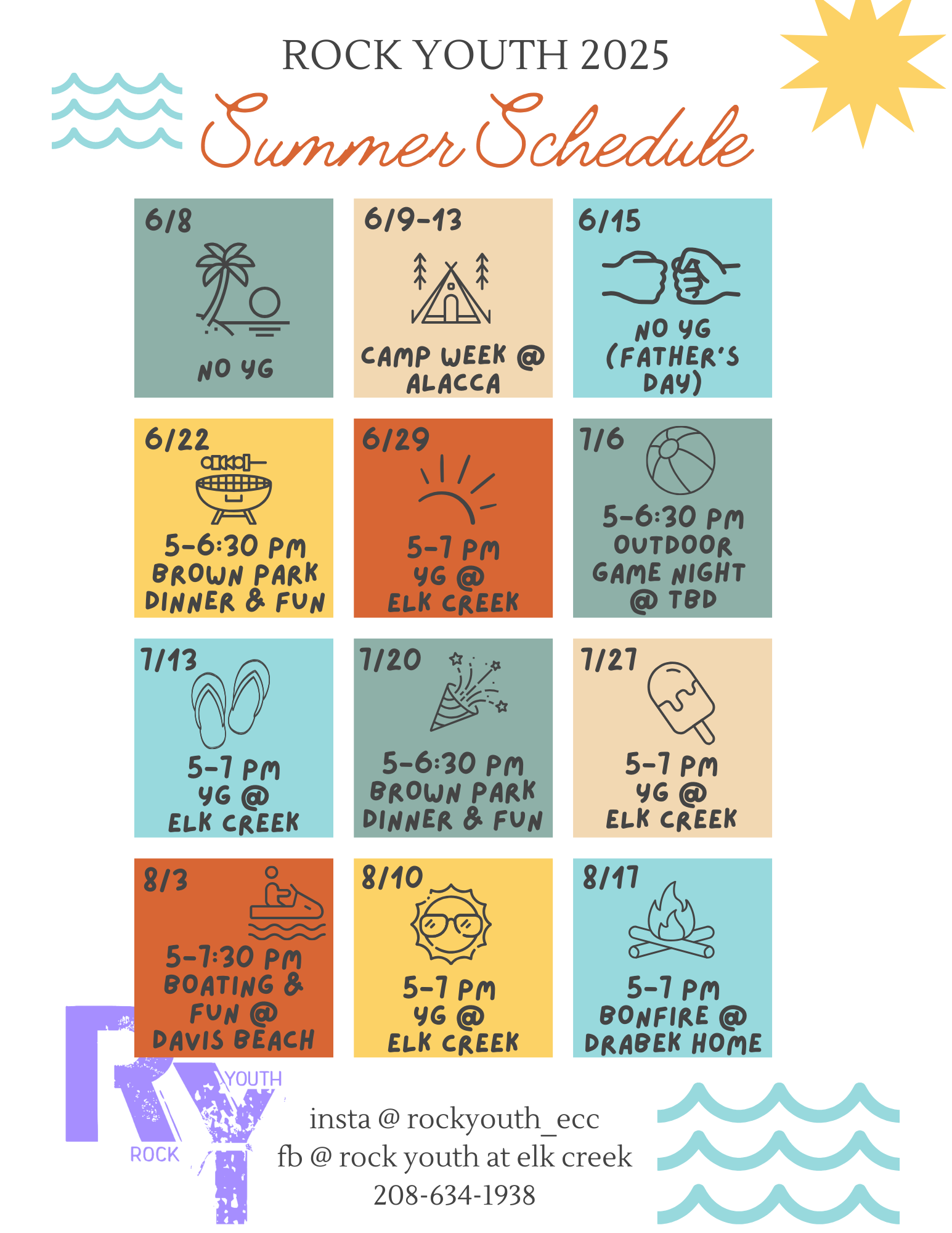 2025 Rock Youth Summer Schedule (1) – Elk Creek Church
